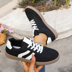 Damen Sportliche Sneaker mit klassischer Schnürung und rutschfester Sohle R&B