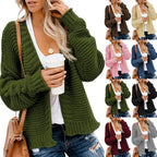 Damen Grobstrickjacke mit lässigem Schnitt und tiefen Taschen R&B