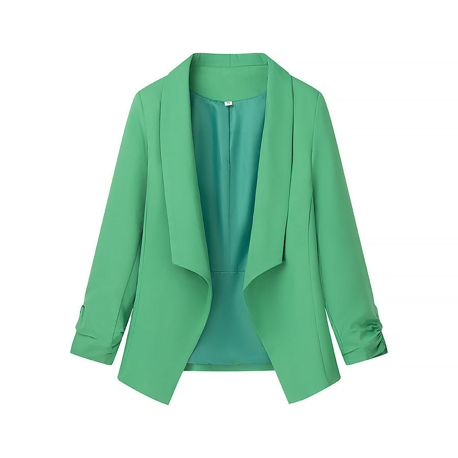 Damen elegante Blazerjacke mit lässigem Schnitt und modischem Revers R&B