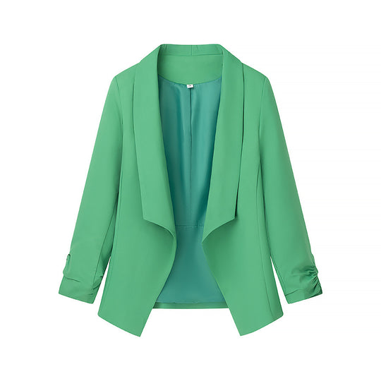 Damen elegante Blazerjacke mit lässigem Schnitt und modischem Revers R&B