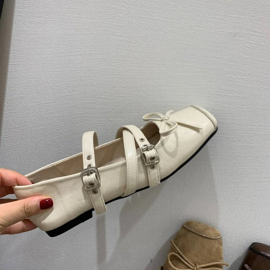 Damen Ballerinas mit dekorativem Riemchen und elegantem Design R&B