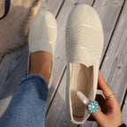 Damen komfortable Slipper mit innovativem Strickdesign R&B