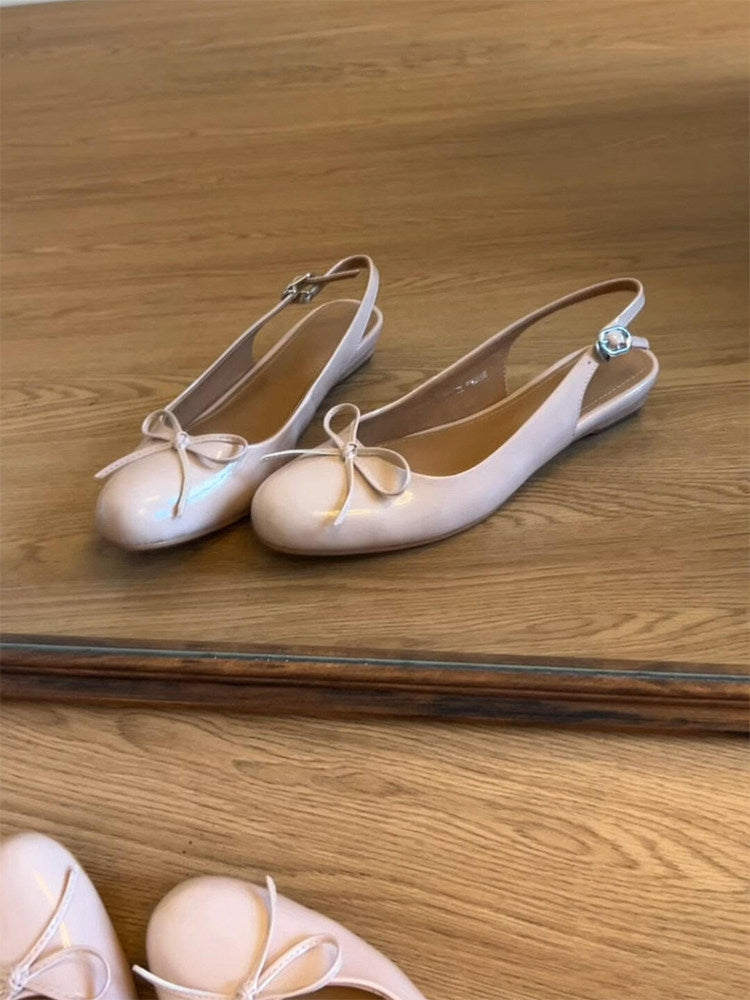 Damen Slingback-Ballerinas mit eleganten Schleifendetails R&B