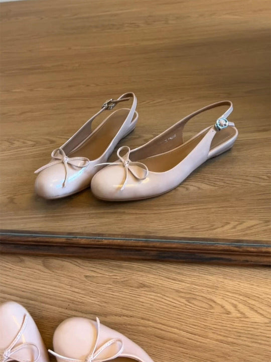 Damen Slingback-Ballerinas mit eleganten Schleifendetails R&B
