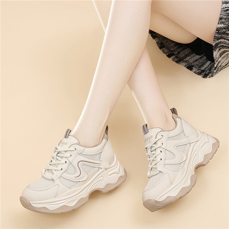 Damen Sportliche Chunky Sneaker mit atmungsaktivem Obermaterial und dämpfender Sohle R&B