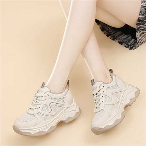 Damen Sportliche Chunky Sneaker mit atmungsaktivem Obermaterial und dämpfender Sohle R&B