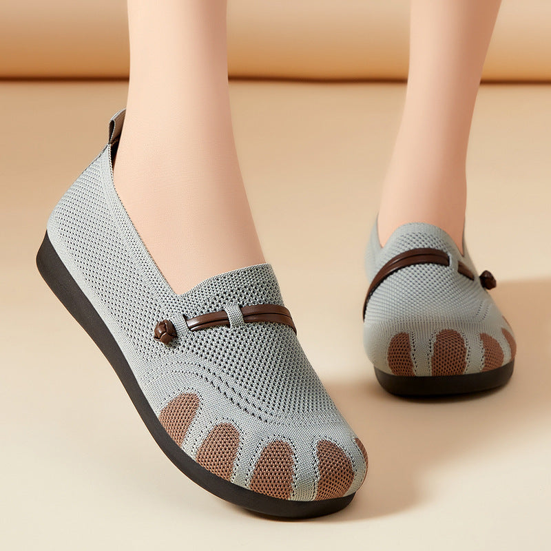 Damen Komfortable Slip-On Clogs mit atmungsaktivem Obermaterial und flexiblem Fußbett