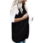 Damen Kuschelige Fleece-Weste mit ergonomischem Schnitt und großen Taschen
