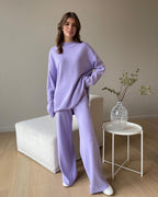 Damen lässiges Strickensemble mit weitem Schnitt und hohen Komfort R&B