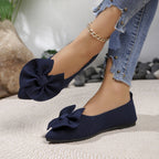 Damen Ballerinas mit dekorativem Schleifendetail und bequemem Fußbett R&B