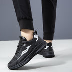 Damen Trendige Schnürsenkel Sneaker mit stoßdämpfender Sohle