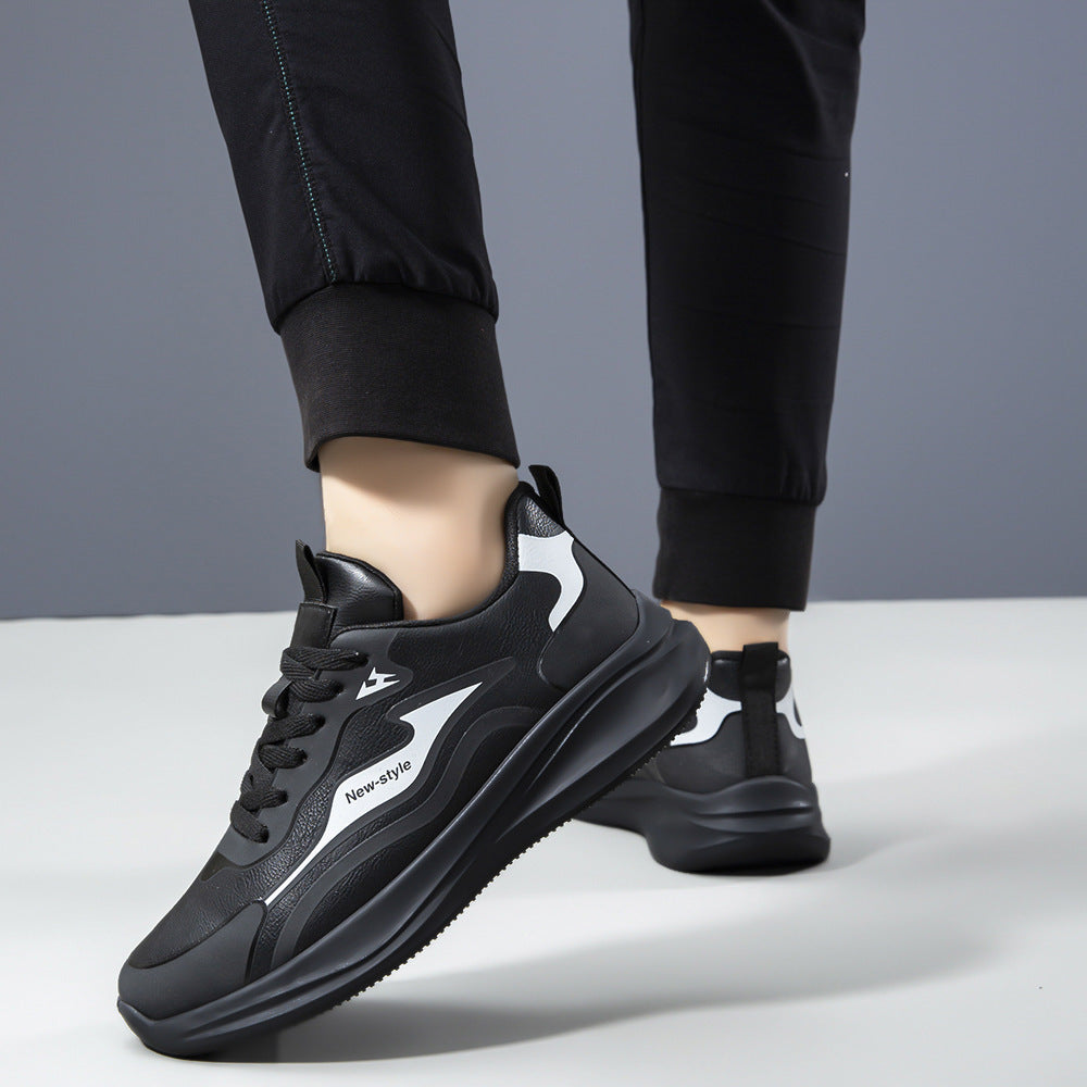 Damen Trendige Schnürsenkel Sneaker mit stoßdämpfender Sohle