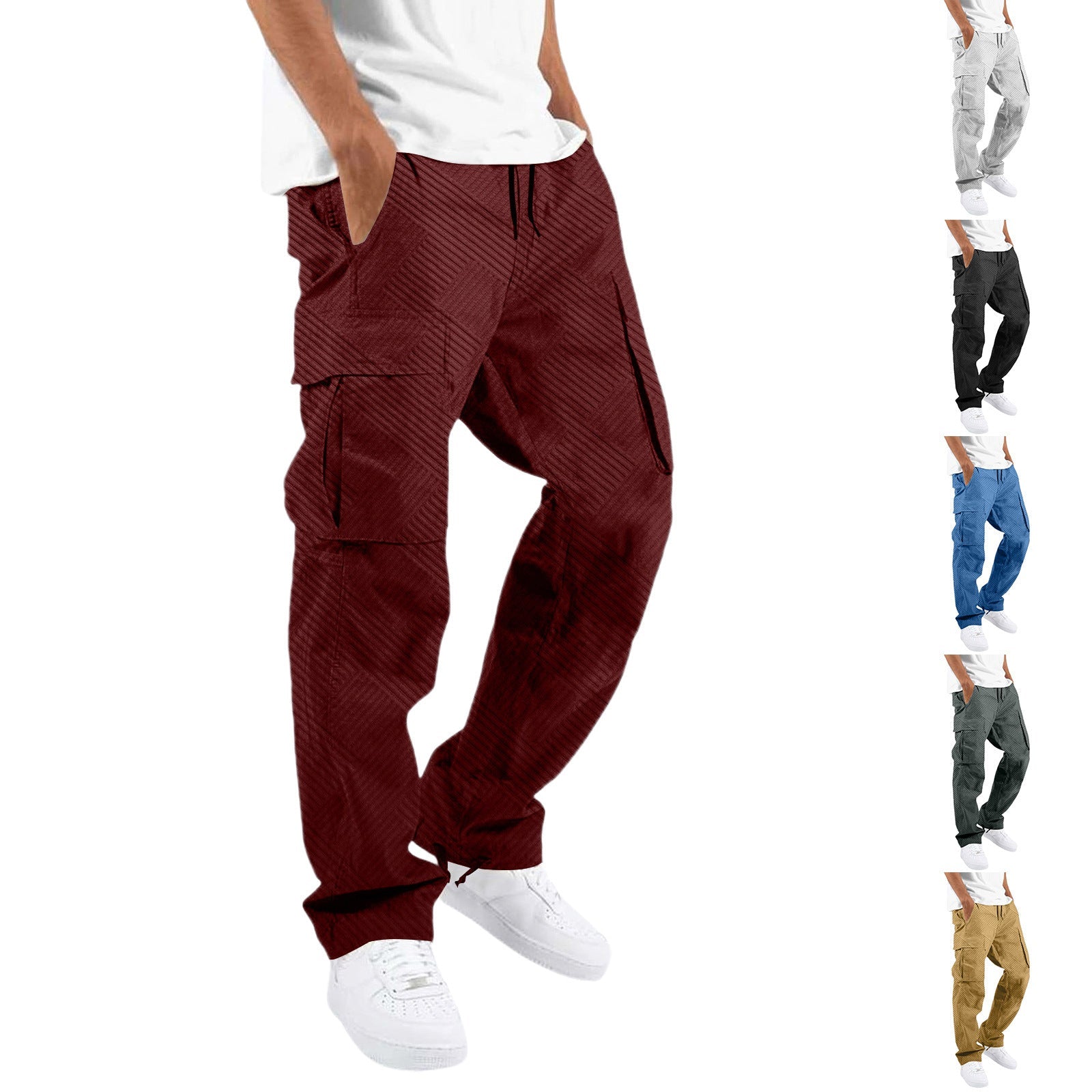 Herren Cargo-Hose mit praktischen Seitentaschen und lässigem Schnitt R&B