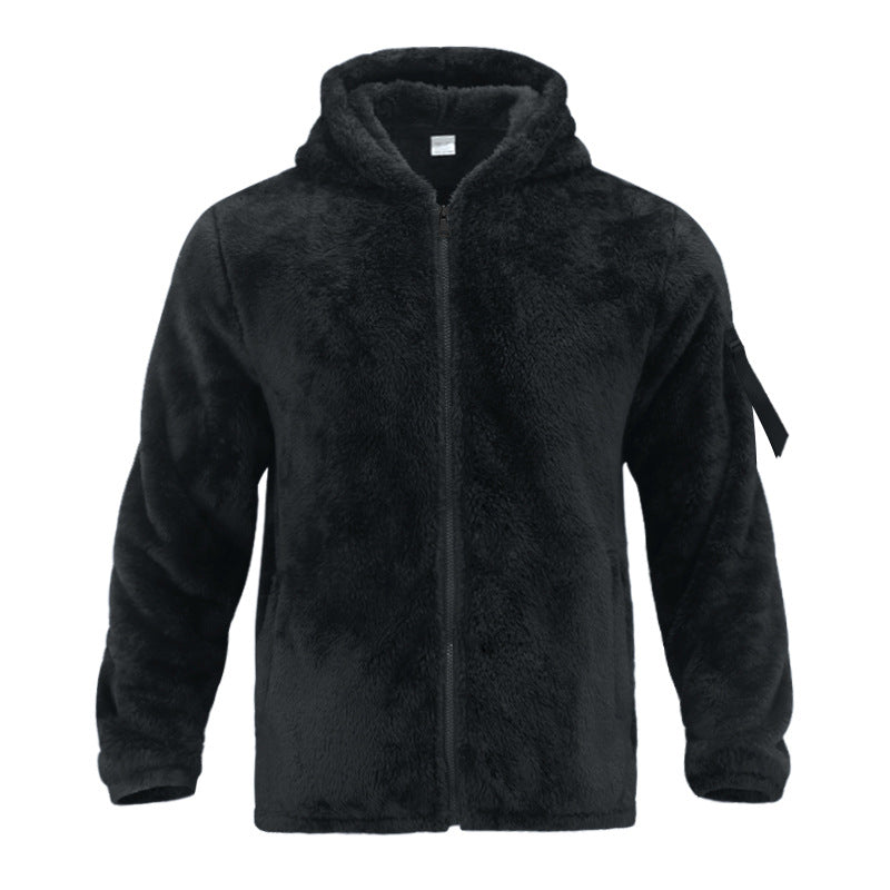 Herren Bequeme Fleecejacke mit hohem Kragen und praktischen Taschen R&B