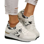 Damen Sportliche Sneakers mit floralem Design und atmungsaktivem Obermaterial R&B