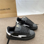 Damen Sneakers mit hochwertiger Lederoberfläche und strapazierfähiger Sohle