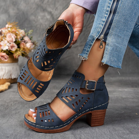 Damen Plateausandalen mit modischem Luftdurchlass R&B