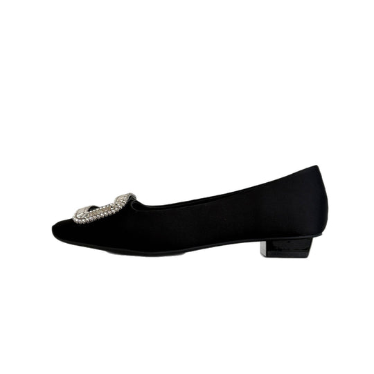 Damen Ballerinas mit funkelnder Schnalle R&B