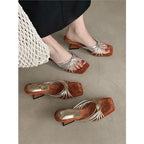 Damen flache Mokassins mit elegantem Riemendesign R&B