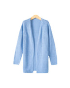 Damen Offene Strickjacke mit lässigem Schnitt und Taschen