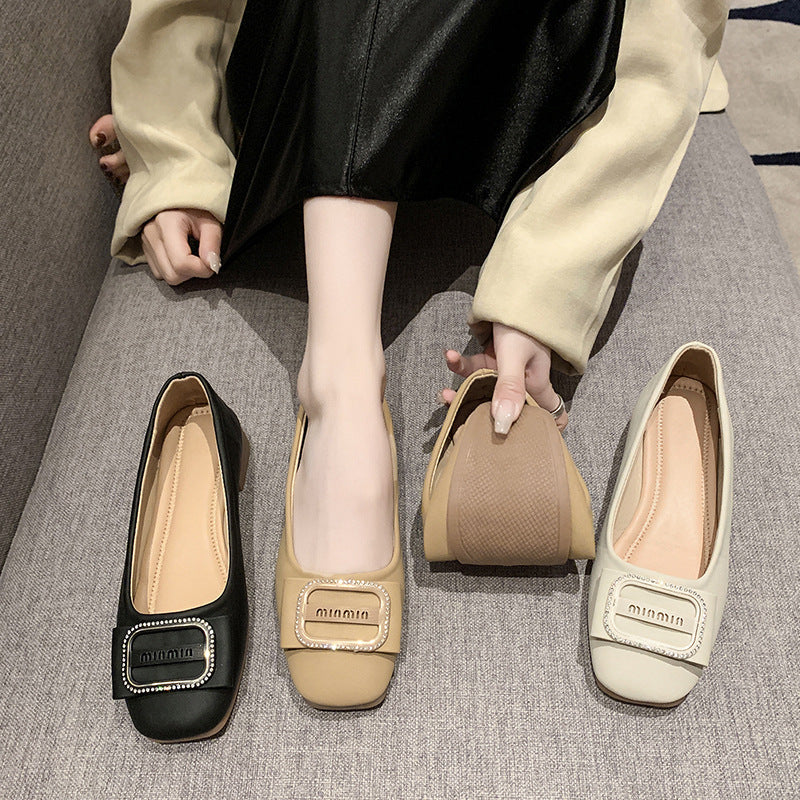Damen Ballerinas mit elegantem Riemchen und komfortablem Fußbett R&B