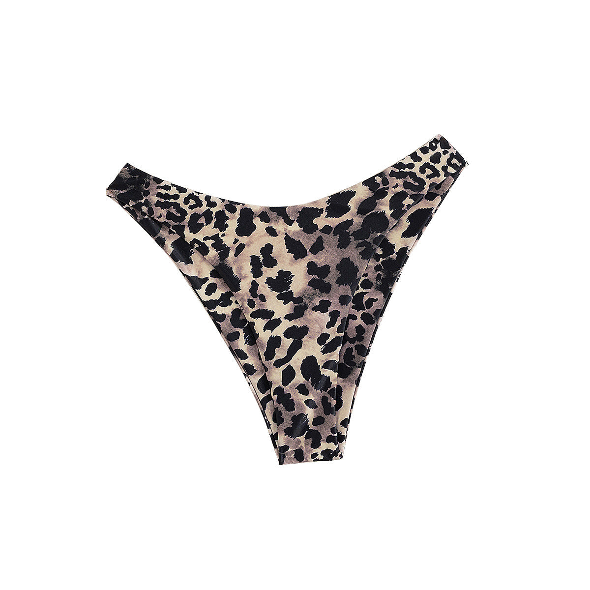 Damen Hochgeschnittener Bikini-Unterteil mit animalischem Muster R&B