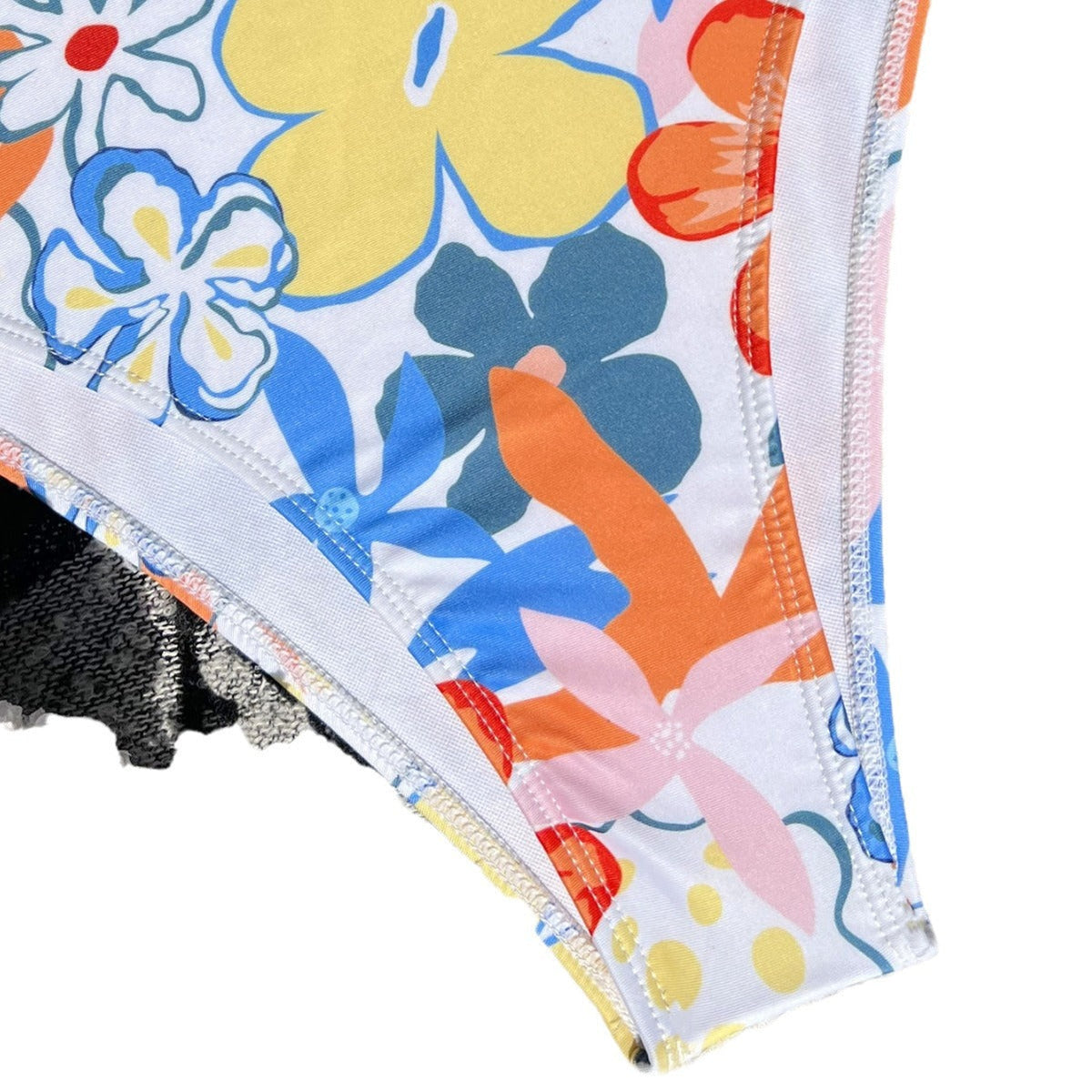 Damen Floral Design Einteiler Badeanzug