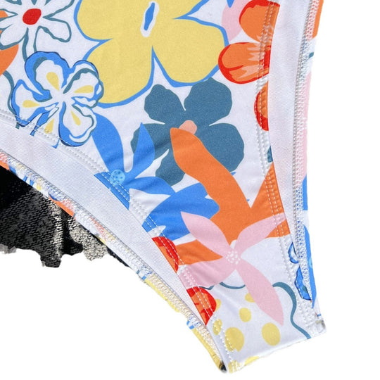 Damen Floral Design Einteiler Badeanzug R&B