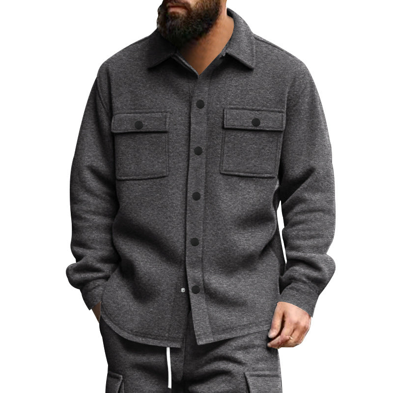 Herren strukturierte Arbeitsjacke mit praktischen Taschen R&B