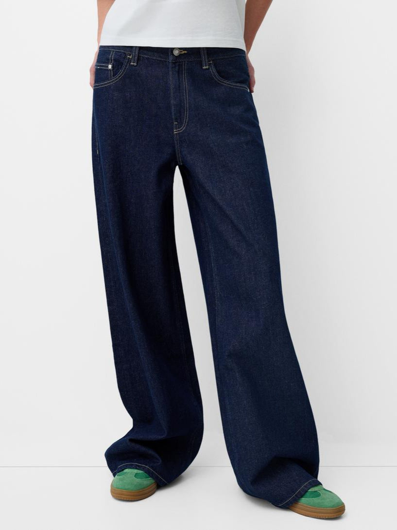 Damen Weite High-Waist Jeanshose im trendigen Schnitt R&B