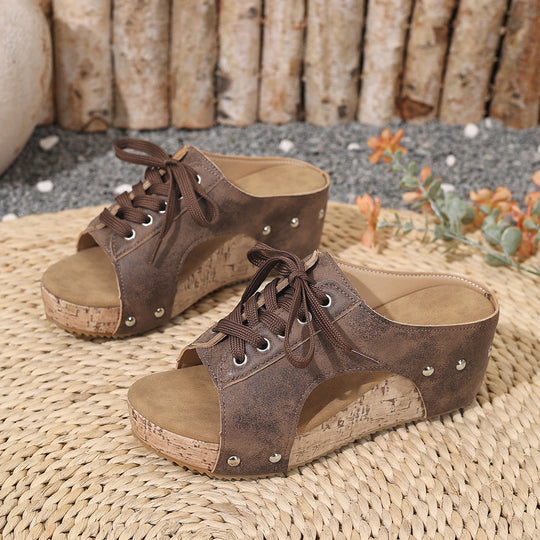 Damen Plateau Sandalen R&B