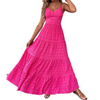 Damen Maxikleid mit femininer Silhouette und luftiger Struktur R&B