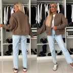 Damen elegante Steppjacke mit voluminösen Ärmeln R&B