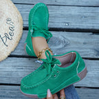 Damen komfortable Sneaker mit weichem Obermaterial und rutschfester Sohle R&B