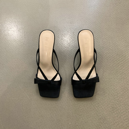 Damen Sling-Sandalen mit schmalen Riemen und eleganter Schleife R&B