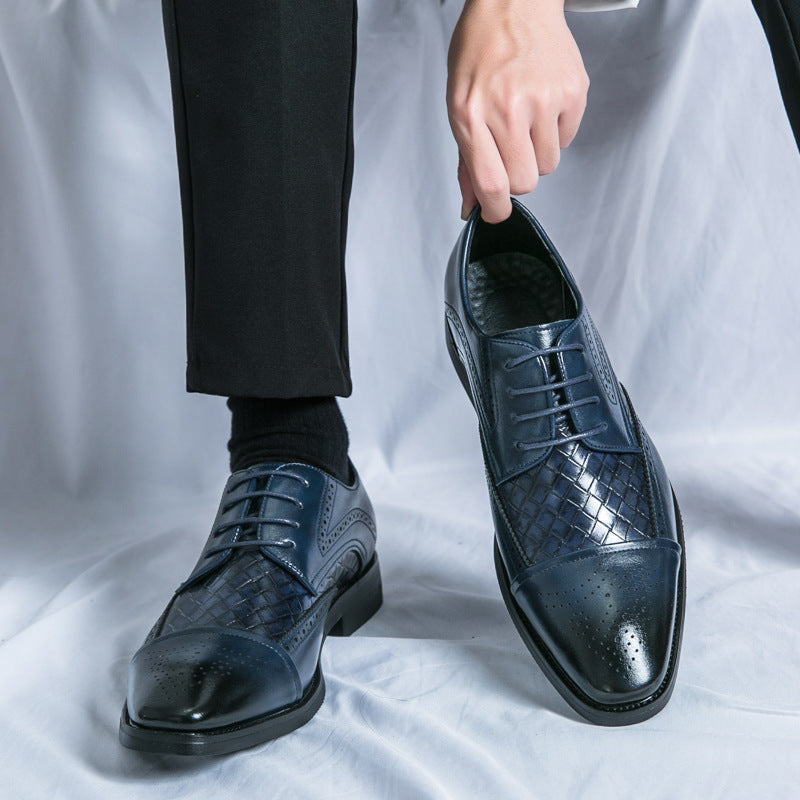 Damen Elegante Lederschuhe mit strukturiertem Obermaterial und klassischem Design R&B