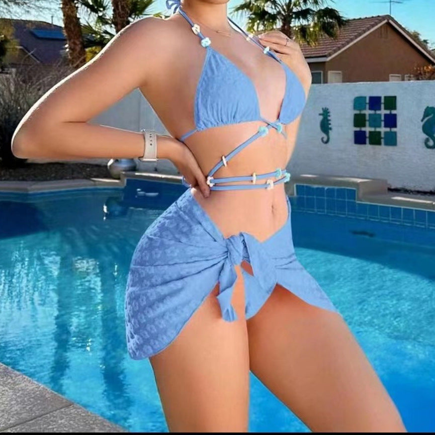 Damen Bikini-Set mit innovativem Wickelrock R&B