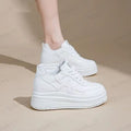 Damen Plattform Sneakers mit atmungsaktivem Obermaterial und stoßdämpfender Sohle R&B