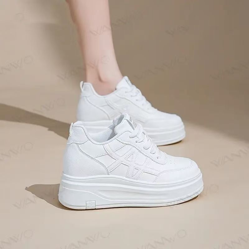 Damen Plattform Sneakers mit atmungsaktivem Obermaterial und stoßdämpfender Sohle R&B