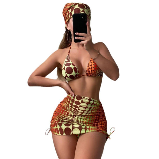 Damen Triangel-Bikini mit Rock R&B