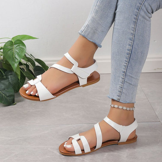 Damen modische Riemchen-Sandalen mit flexibler Sohle R&B
