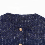 Damen trendige tweed Jacke R&B