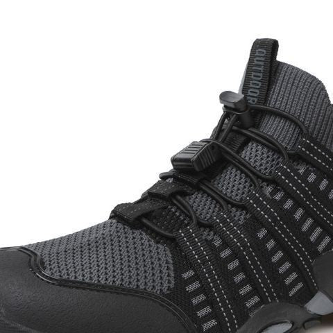 Unisex nan knöchelhoher Funktions-Sneaker mit Schutzkappe, Schnellzugverschluss und profilierter Gummisohle R&B