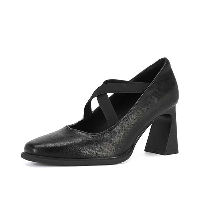 Damen elegante Pumps mit modischen Kreuzbändern R&B