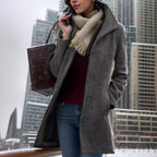 Damen trendiger Oversized-Mantel R&B