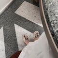 Damen elegante Clogs mit modischem Kettenakzent R&B