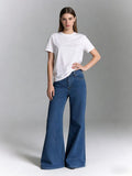 Damen Weite Denim-Jeans mit elegantem Schnitt