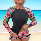Damen Surfanzug mit buntem Blumenmuster