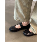 Damen Mokassins mit raffiniertem Design und elastischem Riemen