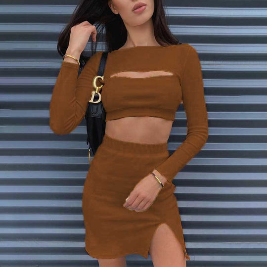 Damen Zweiteiliges Set mit Cut-Out-Details R&B